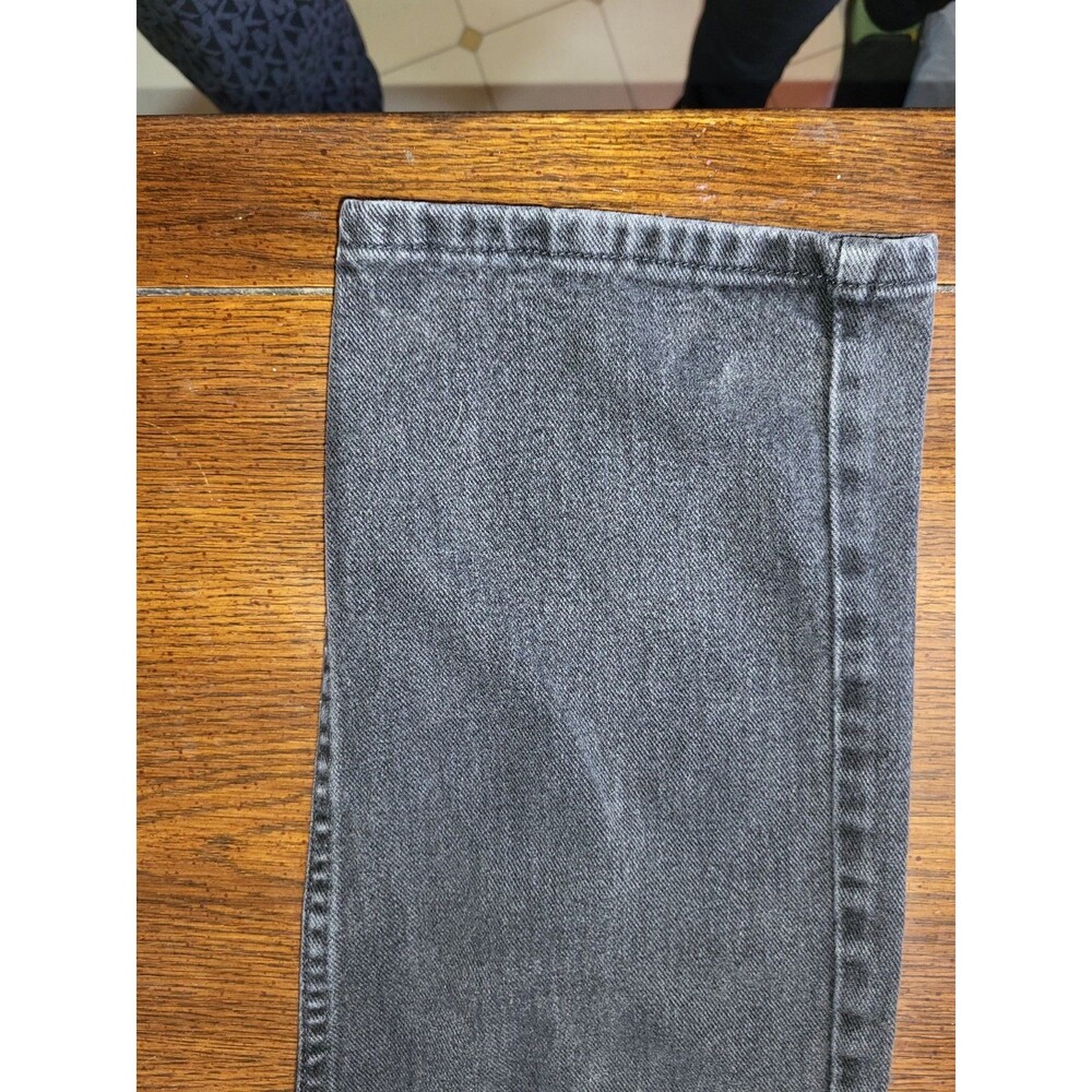 Vintage Lee Mens 2005908 Washed Black Rigid Denim Jeans 33x32 Y2K 2006 Mexico - Picture 12 of 16